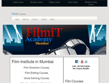 Tablet Screenshot of filmitacademy.com